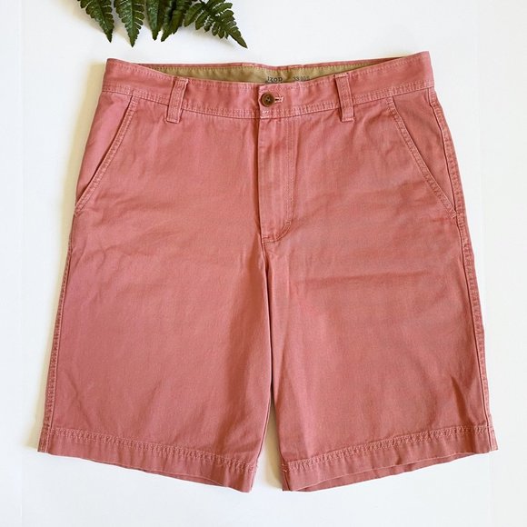 Izod Saltwater Flat Front Cotton Chino's Sz 33 - Picture 1 of 6